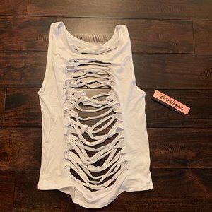 BodyWrappers NWT Girls 12-14 Ripped Dance Tank Top
